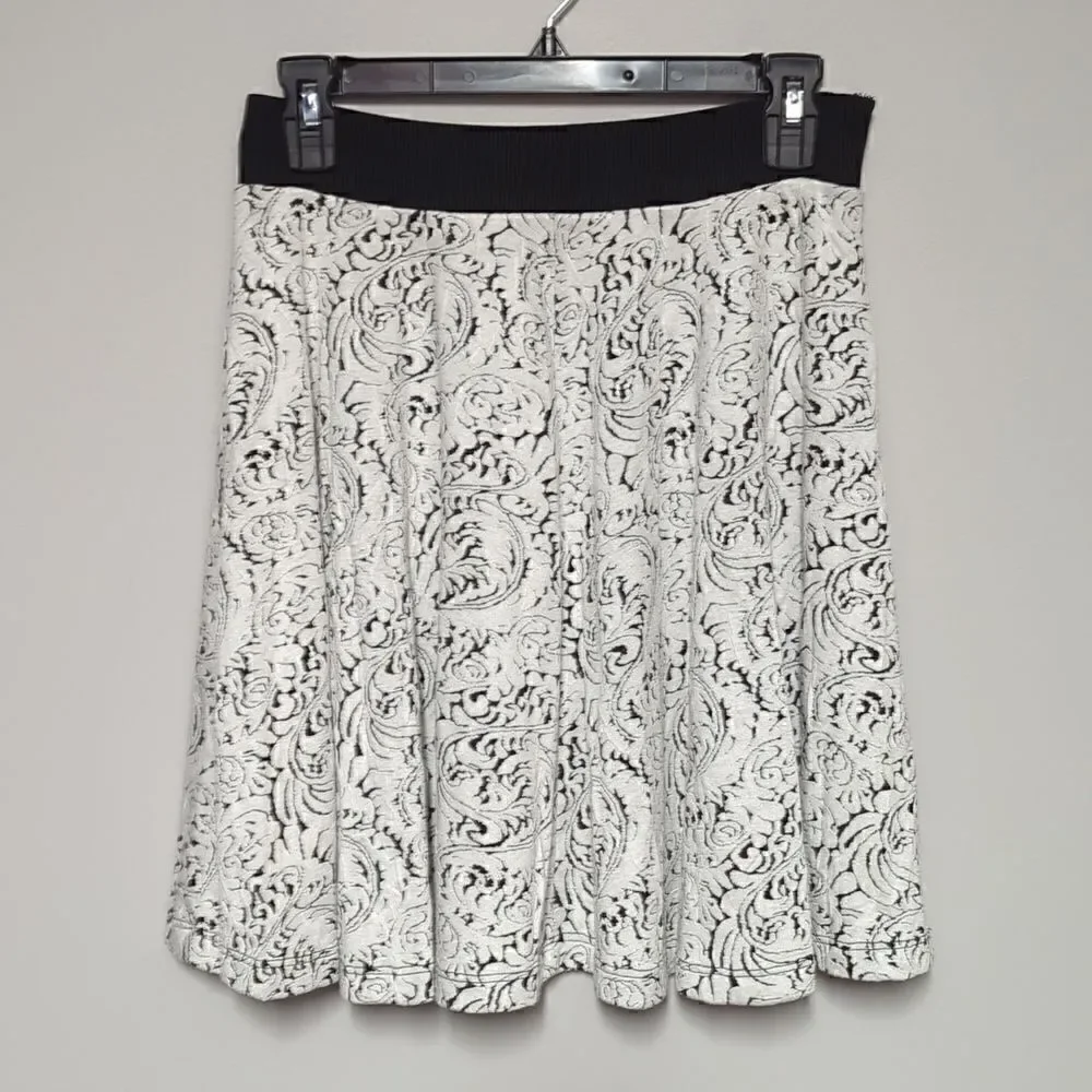 Philosophy White and Black Skirt